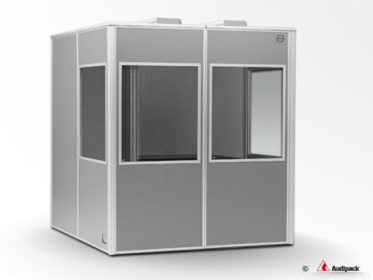 Audipack Silent 9300 Dolmetsch - Kabine (2 Pax, inkl. 2 Lüftung und Leuchten)