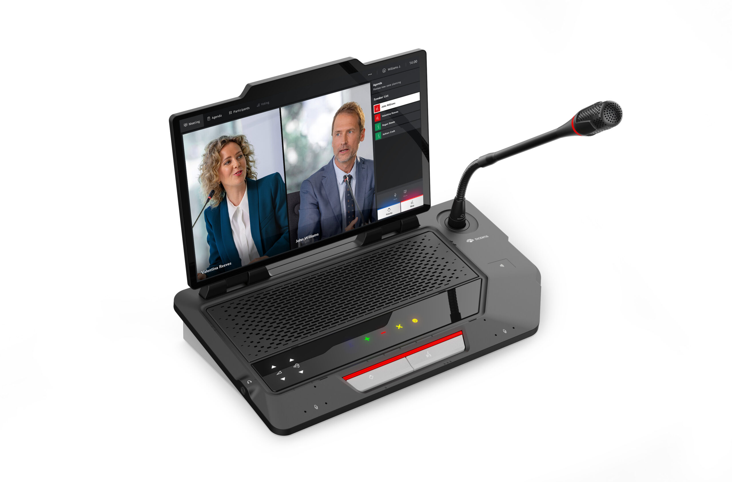 DICENTIS Multimedia-Sprechstelle Full Function mit integriertem Display
