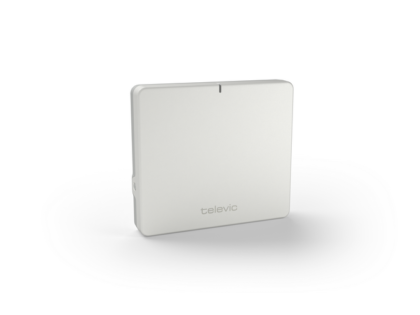 Televic Unite AP4 Access Point in perspektivischer Ansicht